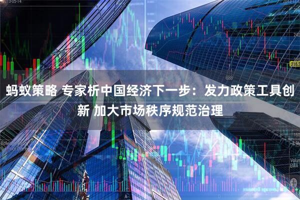 蚂蚁策略 专家析中国经济下一步：发力政策工具创新 加大市场秩序规范治理